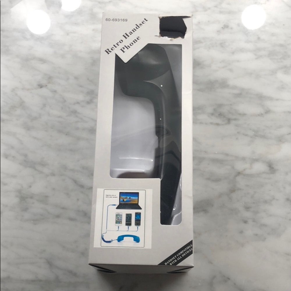 Retro Handset Phone Attachment (AUX cord)
